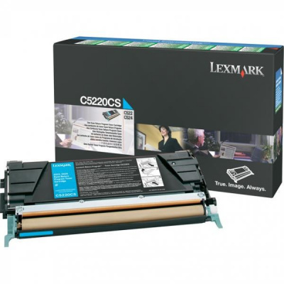 Lexmark C5220CS ciano (cyan) toner originale