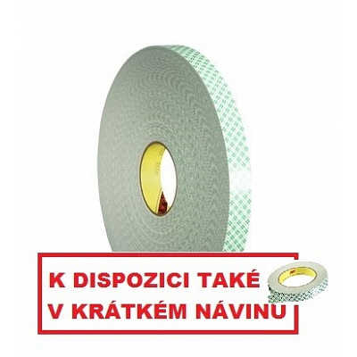 3M 4032 Nastro biadesivo in schiuma, bianco, sp. 0,8 mm 9 mm x 66 m