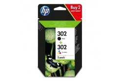 HP 302, X4D37AE multipack cartuccia originale