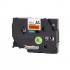 Nastro compatibile con Brother TZ-B31/TZe-B31, segnale 12mm x 8m, testo nera/sfondo arancione