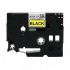 Nastro compatibile con Brother TZ-S661/TZe-S661, 36mm x 8m,extr.adh. testo nera/sfondo giallo