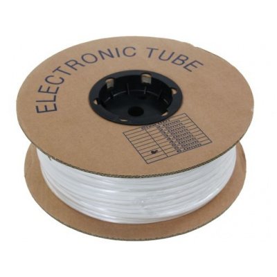 Tubo termoretraibile rotondo, BS-25, 2:1, 2,5 mm, 200 m, UL bianco