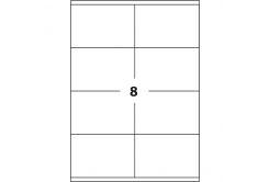 Etichette autoadesive 96 x 63,5 mm, 8 etichette, A4, 100 fogli