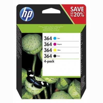 HP inchiostro originale bfoglior, N9J73AE#301, No.364 Combo pack, CMYK, HP Combo-pack,B8550,C5380,D5460