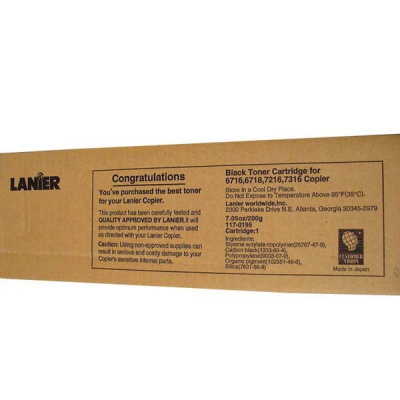 Lanier 117-0195 nero (black) toner originale
