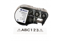 Brady M4C-750-595-CL-BK / 170825, 19.05 mm x 6.10 m, Vinile, testo nero / sfondo trasparente