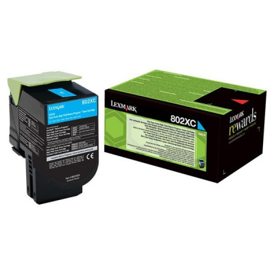 Lexmark 80C2XC0 ciano (cyan) toner originale