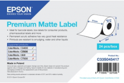 Epson C33S045417 Premium Matte, per ColorWorks, 51mmx35m, bianco etichette autoadesive