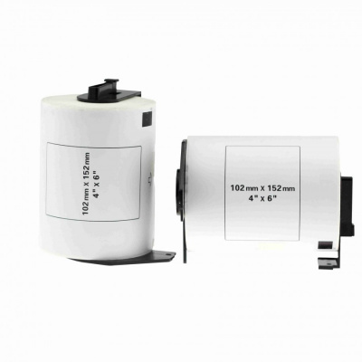 Rotoli di etichette compatibili per Brother DK-11241, 102mm x 152mm, 200 etichette