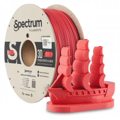 Spectrum 80899 3D filamento, pastello PLA, 1,75mm, 1000g, Rosso (Holland red)