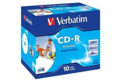 VERBATIM CD-R (confezione da 10) Jewel/Stampabile/DLP/52x/700MB