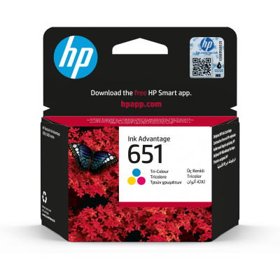 HP 651 C2P11AE#BHK colore (CMY) cartuccia originale