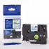Nastro compatibile con Brother TZe-FA5, 24mm x 3m, testo blu / sfondo bianco, per stirare