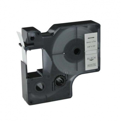 Nastro compatibile con Dymo 40913, S0720680 / 41913, 9mm x 7m testo nera / sfondo bianco