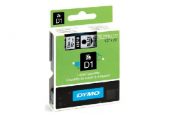 Dymo D1 45018, S0720580, 12mm x 7m, testo nera / sfondo giallo, nastro originale