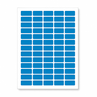 Etichette autoadesive 38 x 21,2 mm, 65 etichette, A4, 20 fogli, blu