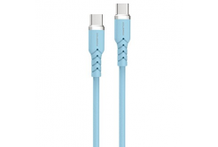 Powerton ENERGY PASTEL EDITION Cavo USB-C, 60W, 1 m, in silicone, blu