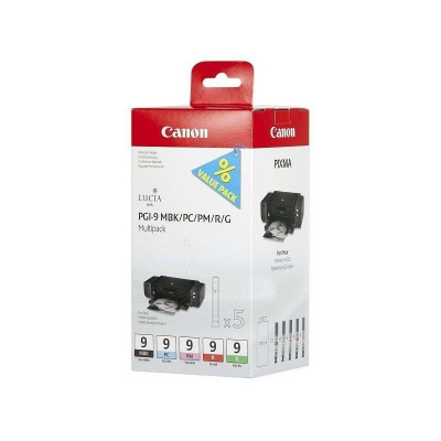 Canon PGI-9 MBK+PC+PM+R+G 1033B013 multipack di cartucce originali