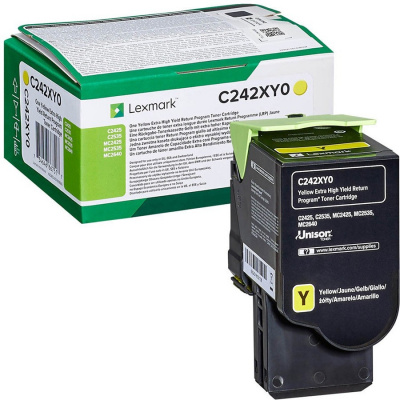 Lexmark C242XY0 giallo (yellow) toner originale