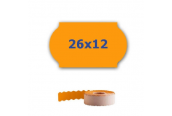 Etichette di prezzo per l'etichettatura delle pinze, 26mm x 12mm, 900pz segnale arancione