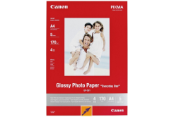 Canon Matte Photo Paper, carta fotografica, opaco, bianco, A4, 170 g/m2, 5 pz 7981A042, getto d'inchiostro