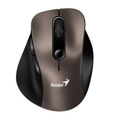 Mouse senza fili, Genius Ergo 9000S 31030038402, colore titanio, ottica, 2400DPI