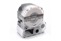 Epson LC-ST36SW, 36mm x 8m, testo bianco / nastro trasparente, nastro compatibile