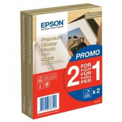 Epson Premium Glossy Photo Paper S042167 C13S042167, 255 g/m2, 10x15cm, 80pz, lucido, bianco, carta fotografica