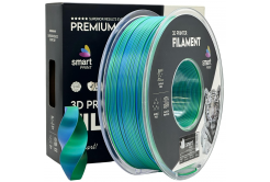 Smart Print FG-S111-E1, 3D filamento, PLA Silk, 1,75mm, 1000g, Dual Color, Multicolore (Oceans embrace)