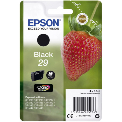 Epson T29 C13T29814012 nero (black) cartuccia originale