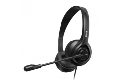 Marvo HP1001, cuffie con microfono, controllo del volume, nero, 2 x jack da 3,5 mm