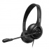 Marvo HP1001, cuffie con microfono, controllo del volume, nero, 2 x jack da 3,5 mm
