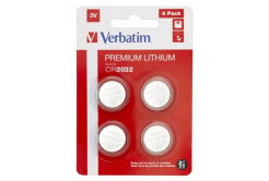 Verbatim 49533 batteria a bottone al litio CR2032, 3V, blister, 4pz