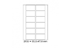 Etichette autoadesive 80 x 47 mm, 12 etichette, A4, 100 fogli