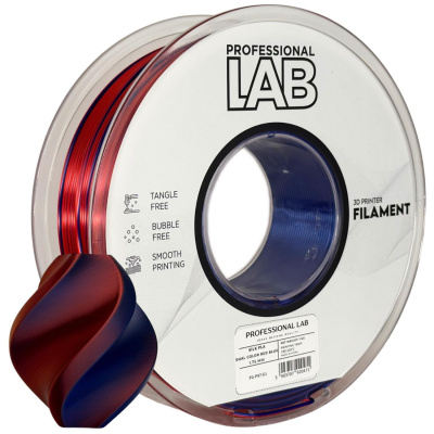 Professional Lab FG-P97-E1, 3D filamento, PLA Silk, 1,75mm, 1000g, Multicolore (Red, Blue)