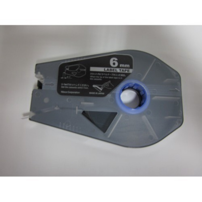 Nastro autoadesivo compatibile per Canon M-1 Std/M-1 Pro, 6mm x 30m, cartuccia, argento