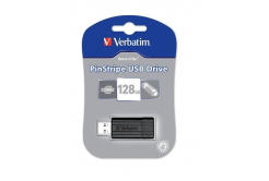 VERBATIM USB Flash Disk Store 'n' Go PinStripe 128GB - Black