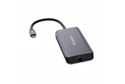 VERBATIM Docking station USB-C, 6v1, RJ45, HDMI, USB-C PD, 3xUSB 3.0, grigio