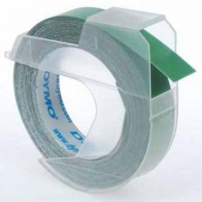 Dymo S0898160 520105, 9mm x 3m, testo bianco/sfondo verde, nastro originale