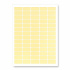 Etichette autoadesive 38 x 21,2 mm, 65 etichette, A4, 20 fogli, giallo