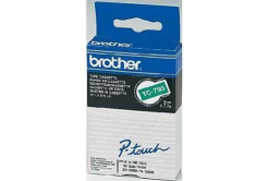 Brother TC-795, 9mm x 7,7m, testo bianco/sfondo verde, nastro originale