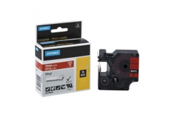 Dymo 1805422 Rhino, 19mm x 5,5m, testo bianco/sfondo rosso, nastro originale