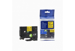 Nastro compatibile con Brother TZ-FX631/TZe-FX631 12mm x 8m, flexi, testo nera/sfondo giallo