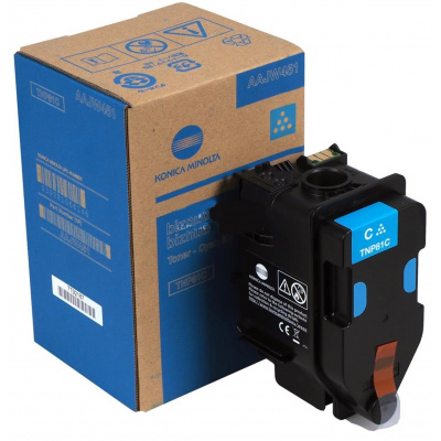 Konica Minolta TNP-81C AAJW451 ciano (cyan) toner originale