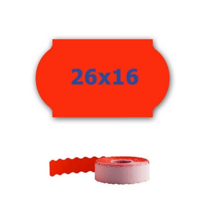 Etichette di prezzo per l'etichettatura delle pinze, 26mm x 16mm, 700pz segnale rosso