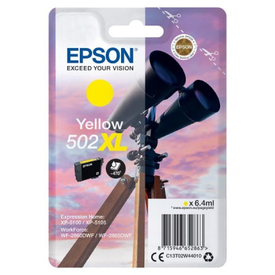 Epson 502XL T02W440 giallo (yellow) cartuccia originale