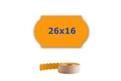 Etichette di prezzo per l'etichettatura delle pinze, 26mm x 16mm, 700pz segnale arancione