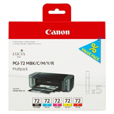 Canon PGI-72 MBK/C/M/Y/R multipack di cartucce originali
