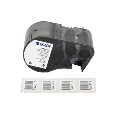 Brady M5-97-481 / 170884, 22.86 mm, Polyester, testo nera / sfondo bianco