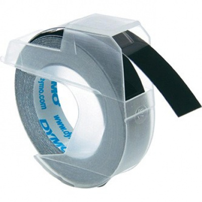 Dymo S0898130, 9mm x 3m, testo bianco/sfondo nero, nastro originale